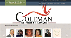 Desktop Screenshot of colemanfh.com